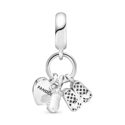 Charm Pendant Pandora Moments Biberon et Chaussures Bébé