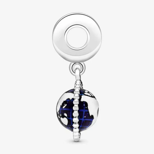 Charm Pendant Pandora Moments Globe Pivotant