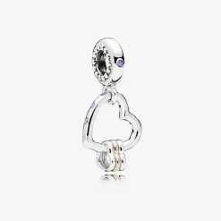 Charm Pendant Pandora Moments Cœur Rempli de Cœurs