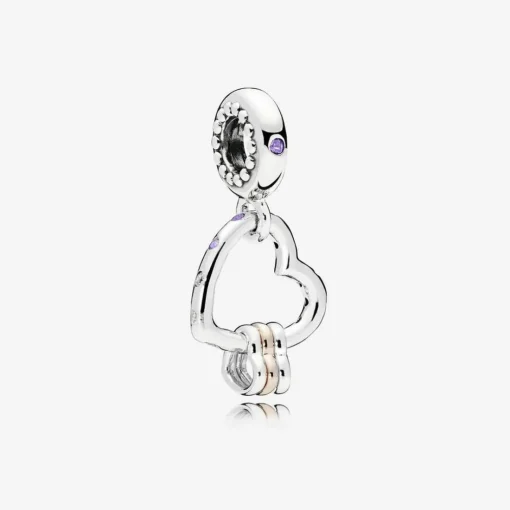 Charm Pendant Pandora Moments Cœur Rempli de Cœurs