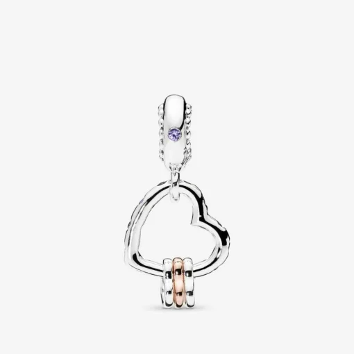 Charm Pendant Pandora Moments Cœur Rempli de Cœurs