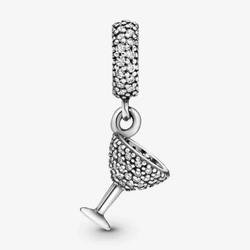 Charm Pendant Pandora Moments Verre à Cocktail Pavé