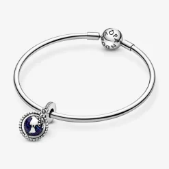 Charm Pendant Pandora Moments Globe Pivotant