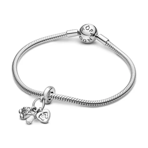Charm Pendant Pandora Moments Biberon et Chaussures Bébé