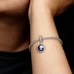 Charm Pendant Pandora Moments Globe Pivotant