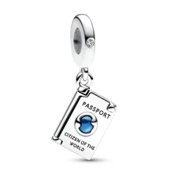 Charm Pendant Passeport Ouvrable