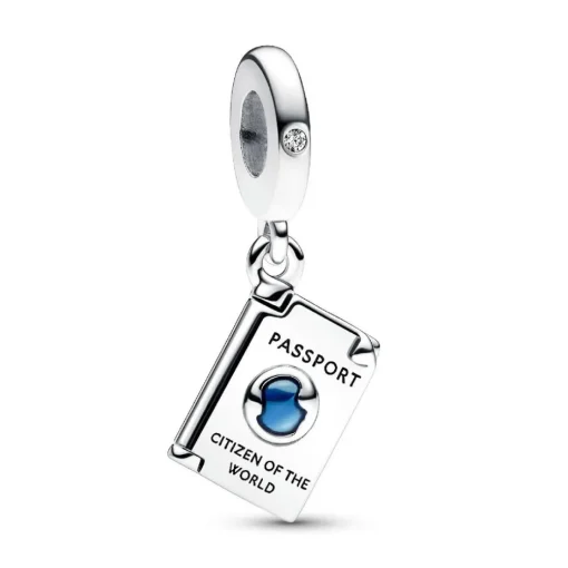 Charm Pendant Passeport Ouvrable