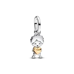 Charm Pendant Petit Garçon Heureux