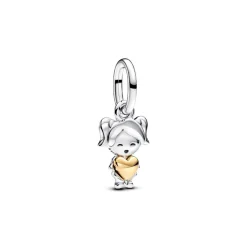 Charm Pendant Petite Fille Heureuse