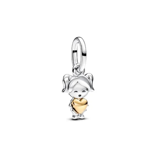 Charm Pendant Petite Fille Heureuse