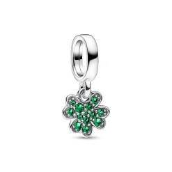 Charm Pendant Trèfle à Quatre Feuilles