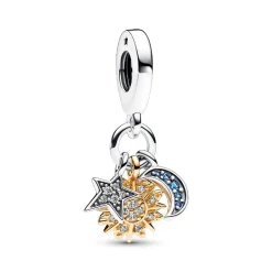 Charm Pendant Triple Céleste Bimatière