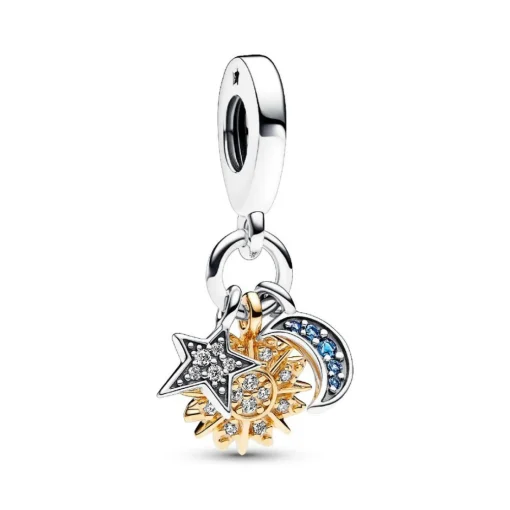 Charm Pendant Triple Céleste Bimatière