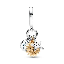 Charm Pendant Triple Céleste Bimatière