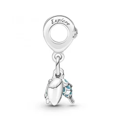 Charm Pendant Triple Poisson, Tortue de Mer et Conque - Pandora