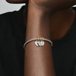 Charm Pendant Triple Séparable Amitié Bimatière