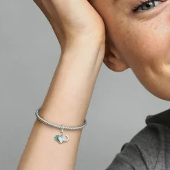 Charm Pendant Triple Trèfle à Quatre Feuilles, Cœur et Fer à Cheval