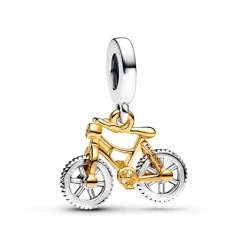 Charm Pendant Vélo à Roues Mobiles Bimatière