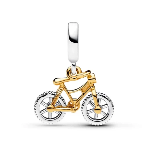 Charm Pendant Vélo à Roues Mobiles Bimatière