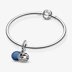 Charm pendentif Pandora Moments lune et ciel bleu