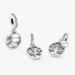 Charm pendentif Pandora Moments arbre de vie scintillant