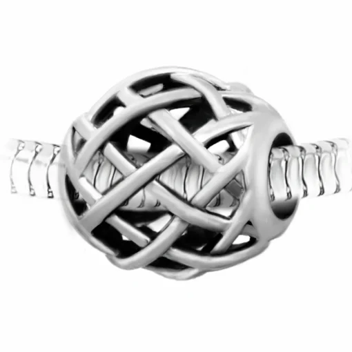 Charm perle acier par SC Crystal