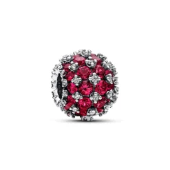 Charm Rose Rond Pavé Scintillant