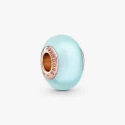 Charm Verre de Murano Bleu Mat Pandora Colours
