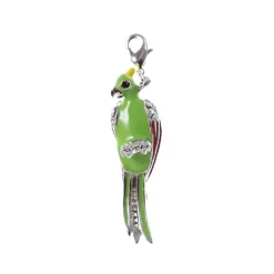 Charms Et Perles So Charm - CH0552-ARGENT - Charm Perroquet Strass