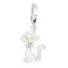Charms Et Perles So Charm - CH0151-ARGENT - Charm Chat Blanc