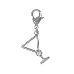 Charms Et Perles So Charm - CH0382-ARGENT - Charm Verre Cocktail
