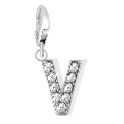Charms Et Perles So Charm - CH0035-ARGENT - Charm Lettre V