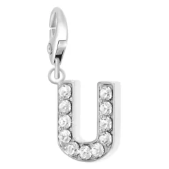 Charms Et Perles So Charm - CH0034-ARGENT - Charm Lettre U