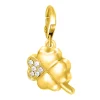 Charms Et Perles So Charm - CH1005-DORE-BLANC - Charm Trèfle