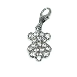 Charms Et Perles So Charm - CH1019-ARGENT-BLANC - Charm Nounours Blanc