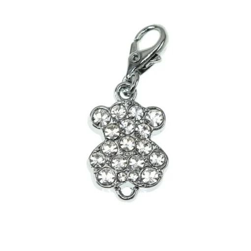 Charms Et Perles So Charm - CH1019-ARGENT-BLANC - Charm Nounours Blanc