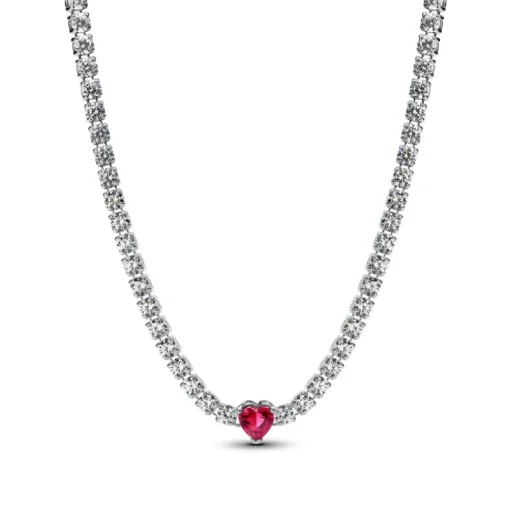 Choker avec Pendentif Halo Cœur