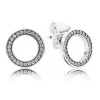 Clous d'Oreilles Cercles Scintillants Pandora Signature Argent 925/1000ᵉ
