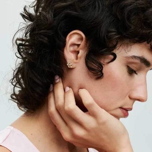 Clous d’Oreilles Cœur de l’Infini Scintillant