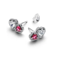 Clous d'Oreilles Cœurs Halo