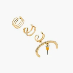 Clous D'oreilles Femme Balaboosté Set De Bo Cuffs Et Studs - 3502456354692 Métal Doré