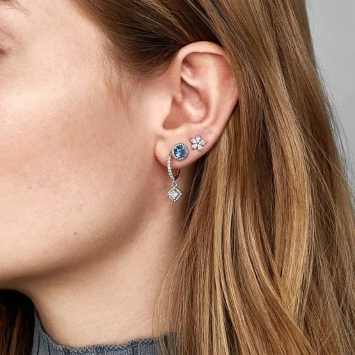 Clous d'Oreilles Flocon de Neige Pandora Timeless