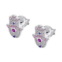 Clous d'oreilles Lotus Silver Rainbow LP1989-4-1 Argent Rose