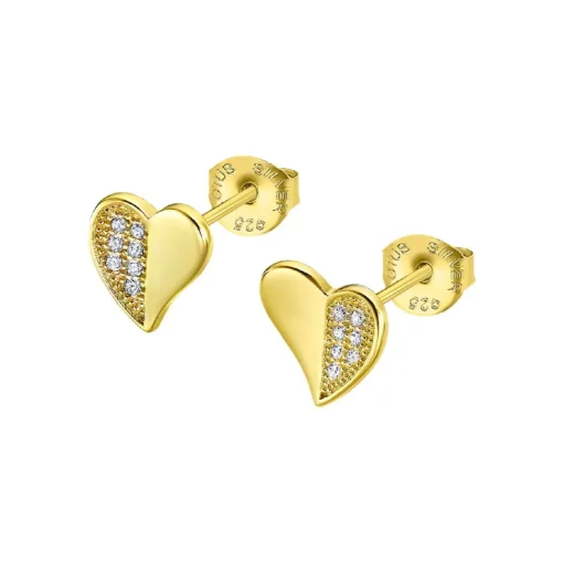 Clous d'oreilles Lotus Silver Moments LP3534-4-2 Argent doré
