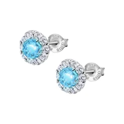 Clous d'oreilles Lotus Silver Beyond Classics LP1290-4-5 Argent Bleu