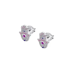 Clous d'oreilles Lotus Silver Rainbow LP1989-4-1 Argent Rose