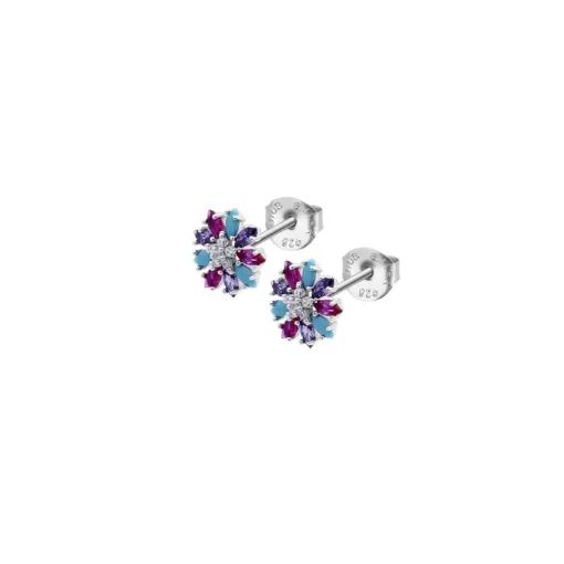 Clous d'oreilles Lotus Silver Colors LP3560-4-2 Argent Multicolore