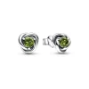 Clous d’Oreilles Pandora - Cercles de l’Éternité Vert Printanier