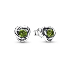 Clous d’Oreilles Pandora - Cercles de l’Éternité Vert Printanier