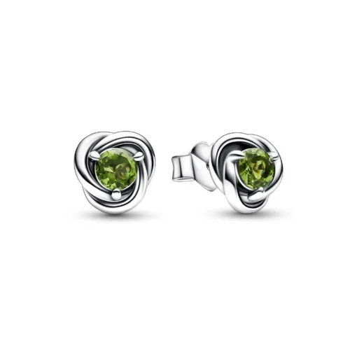 Clous d’Oreilles Pandora - Cercles de l’Éternité Vert Printanier
